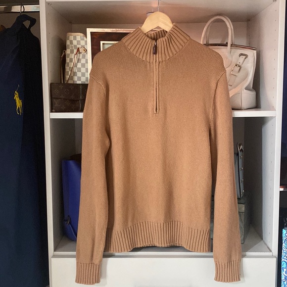 Polo Ralph Lauren Other - Polo by Ralph Lauren tan Henley knit sweater